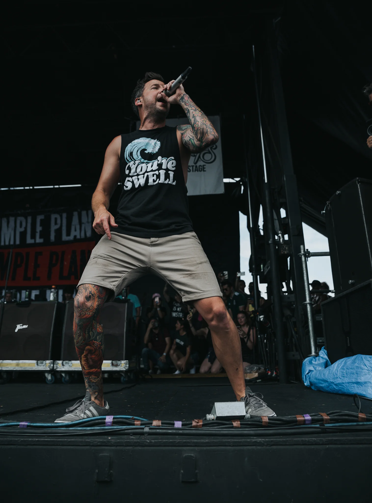 SIMPLE PLAN PERFORMING AT VAN’S WARPED TOUR IN SAN ANTONIO, TX ON JULY 07, 2018.