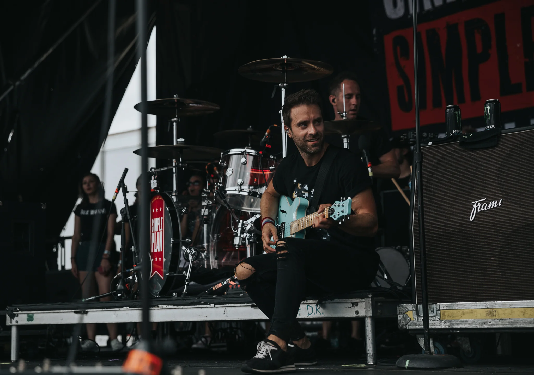 SIMPLE PLAN PERFORMING AT VAN’S WARPED TOUR IN SAN ANTONIO, TX ON JULY 07, 2018.