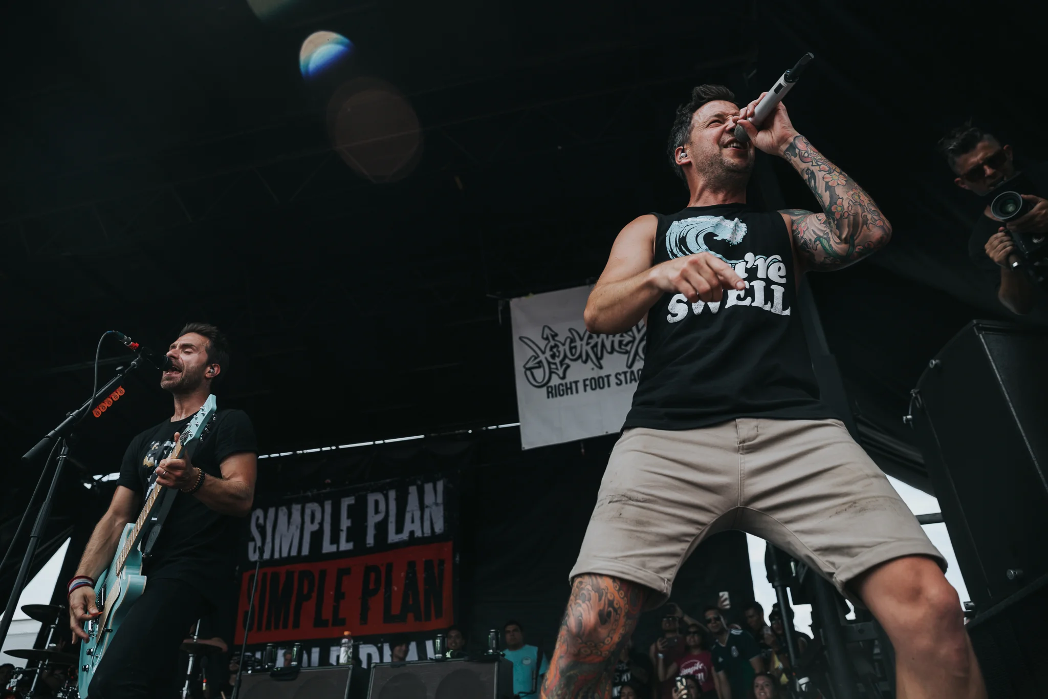 SIMPLE PLAN PERFORMING AT VAN’S WARPED TOUR IN SAN ANTONIO, TX ON JULY 07, 2018.