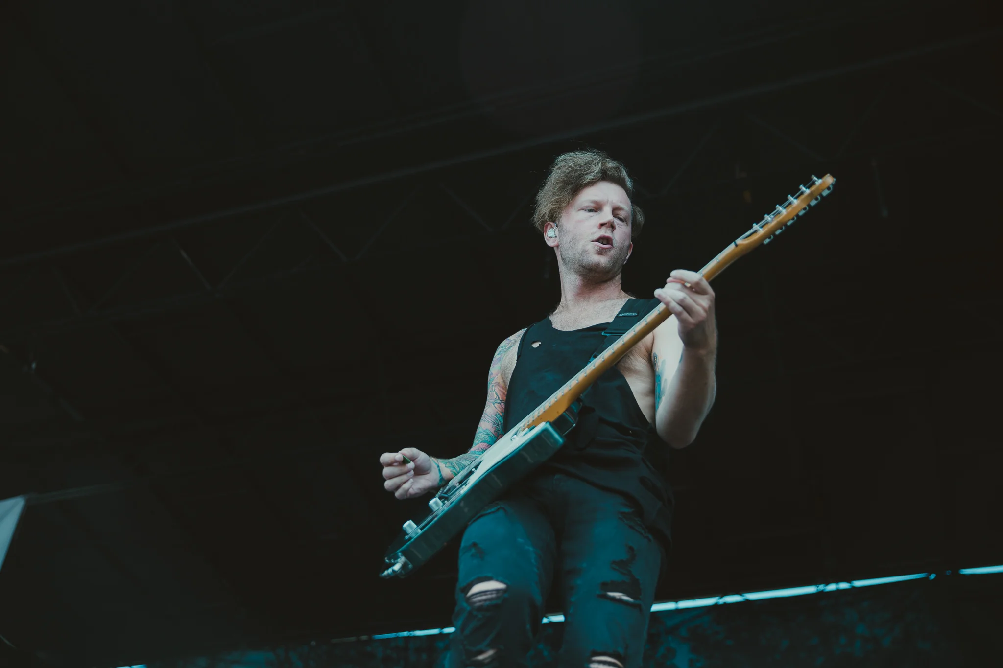 MAYDAY PARADE PERFORMING AT VAN’S WARPED TOUR IN SAN ANTONIO, TX ON JULY 07, 2018.