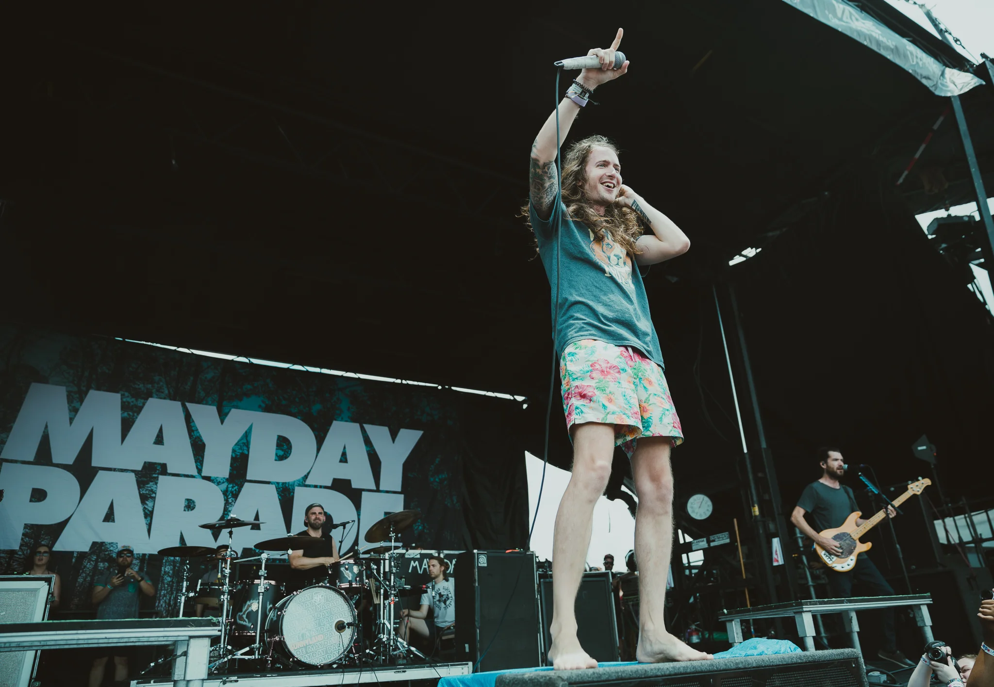 MAYDAY PARADE PERFORMING AT VAN’S WARPED TOUR IN SAN ANTONIO, TX ON JULY 07, 2018.