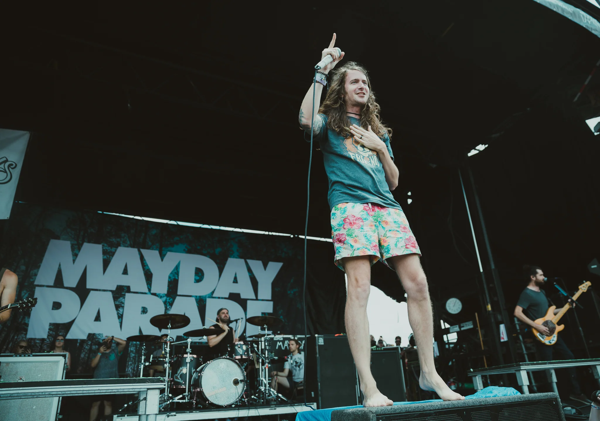 MAYDAY PARADE PERFORMING AT VAN’S WARPED TOUR IN SAN ANTONIO, TX ON JULY 07, 2018.