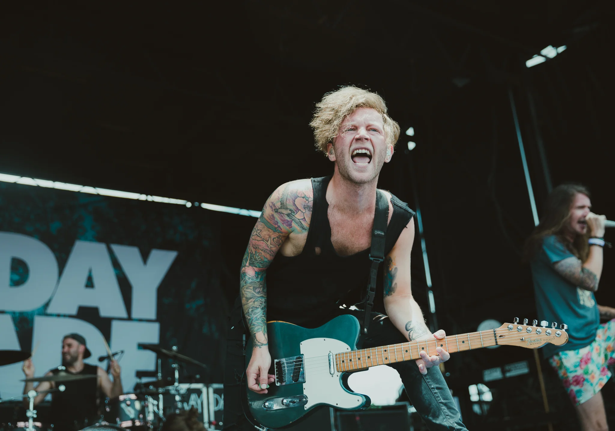 MAYDAY PARADE PERFORMING AT VAN’S WARPED TOUR IN SAN ANTONIO, TX ON JULY 07, 2018.