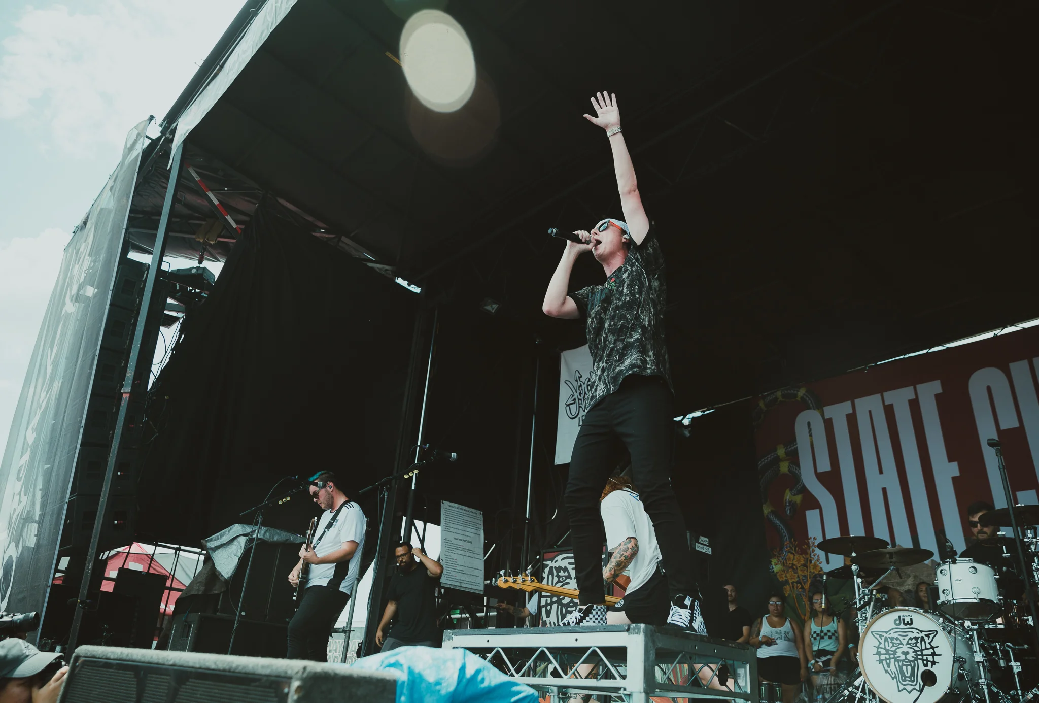 STATE CHAMPS PERFORMING AT VAN’S WARPED TOUR IN SAN ANTONIO, TX ON JULY 07, 2018.