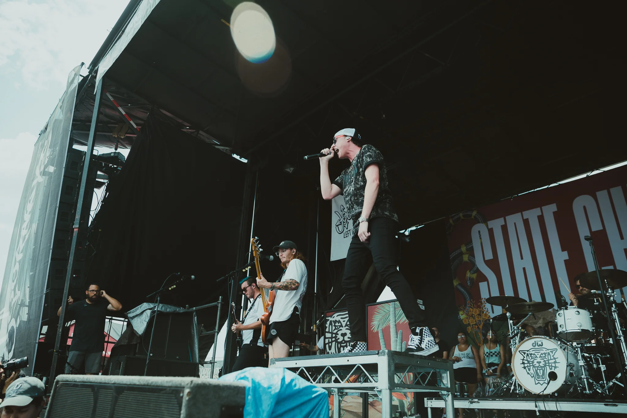 STATE CHAMPS PERFORMING AT VAN’S WARPED TOUR IN SAN ANTONIO, TX ON JULY 07, 2018.