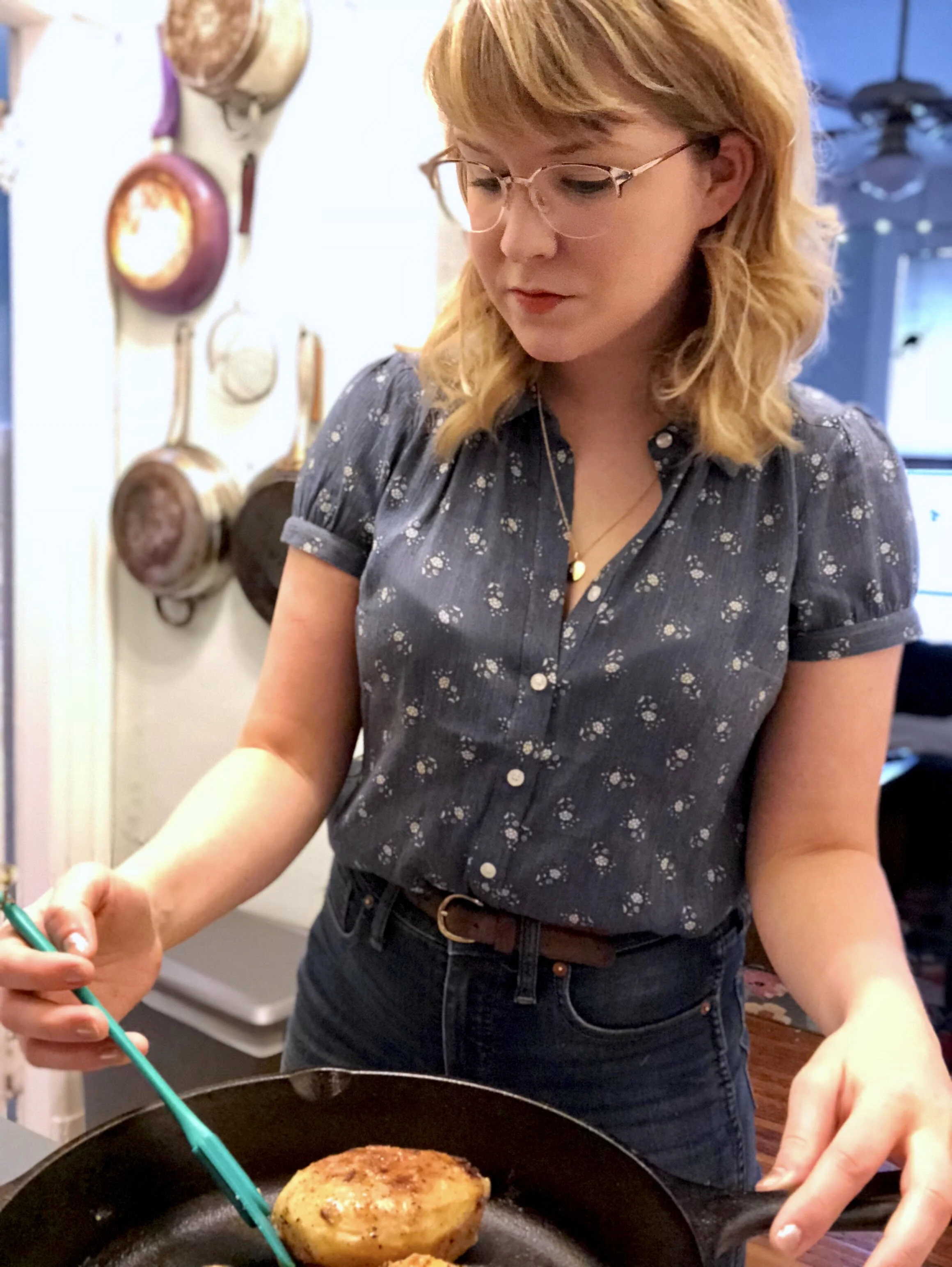 Your Host, Amanda McCleod, in her home kitchen. 