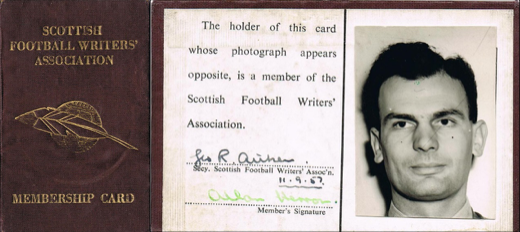 Allan Herron's SFWA membership card from 1957