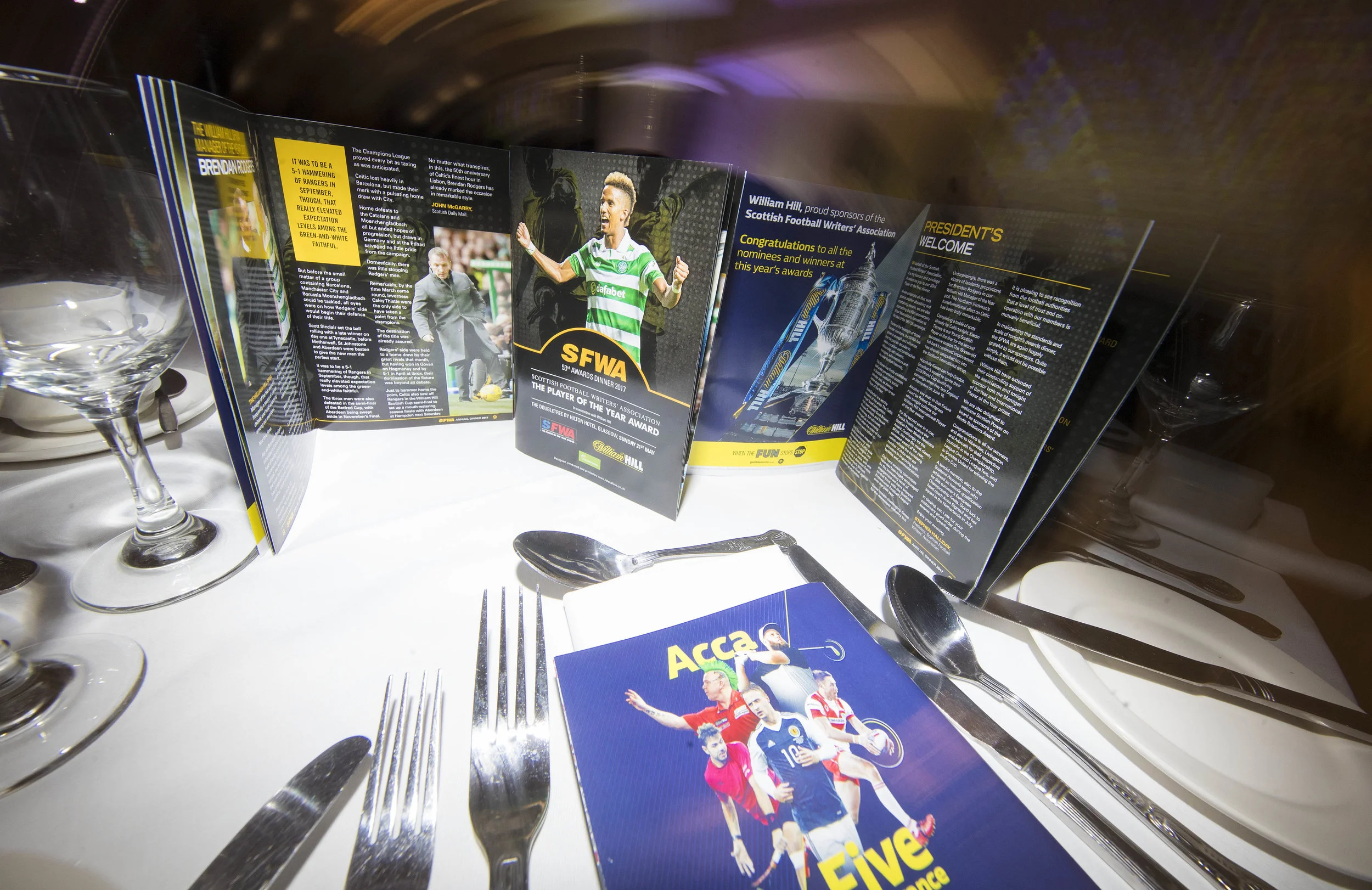 The souvenir SFWA awards dinner programme