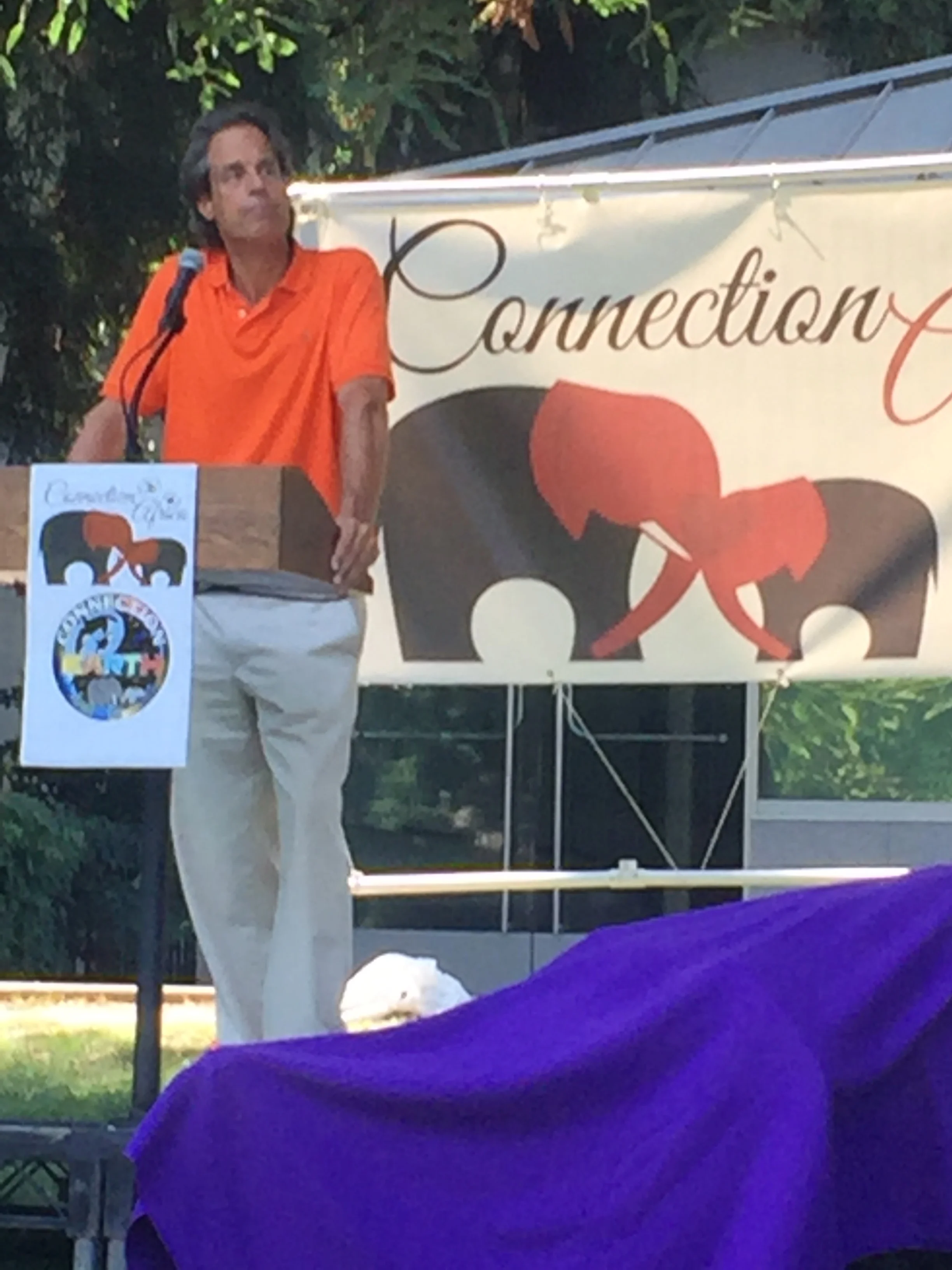On 12 August 2017, Reese Halter rallied for the elephants in front of California’s State Capitol, Sacramento.