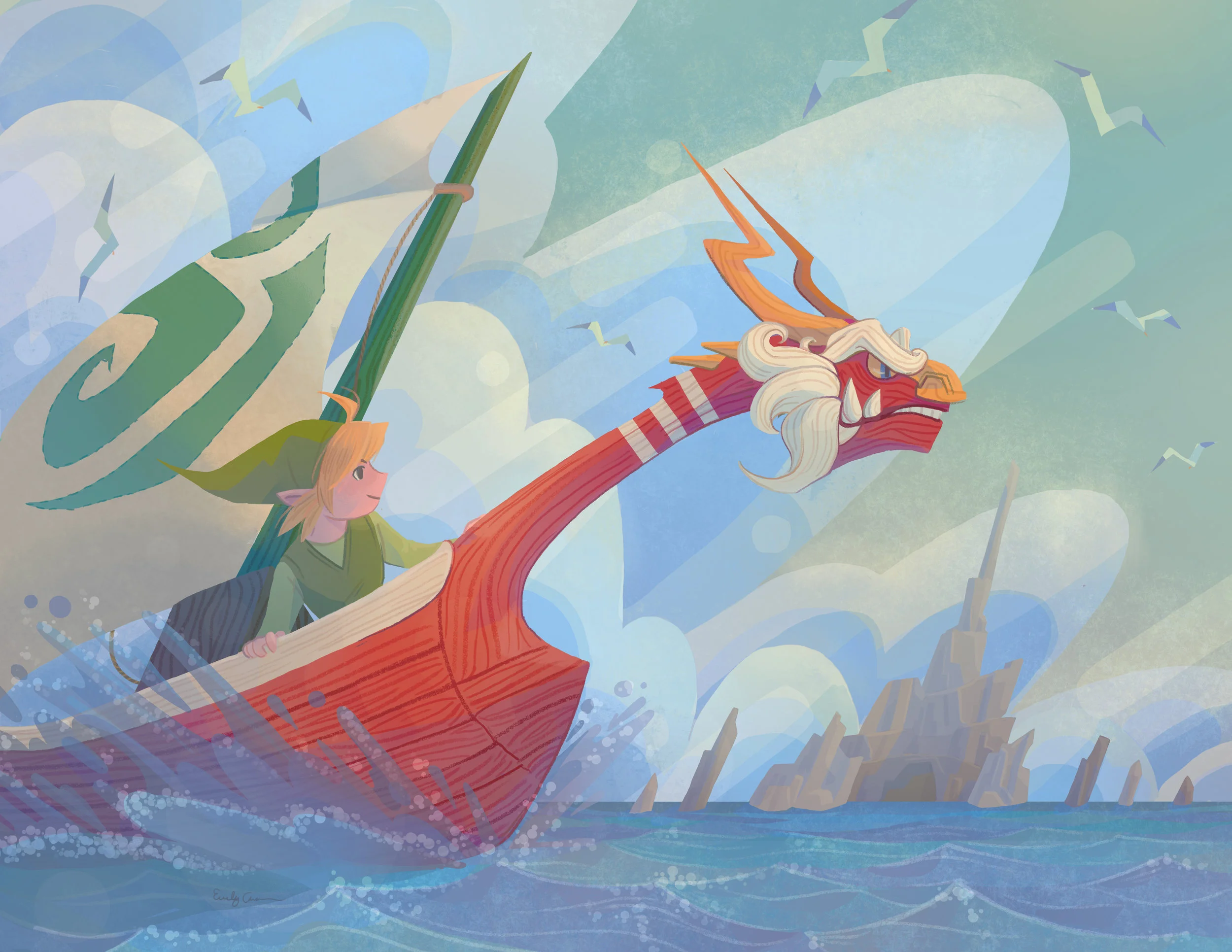 Windwaker Zine Illustration