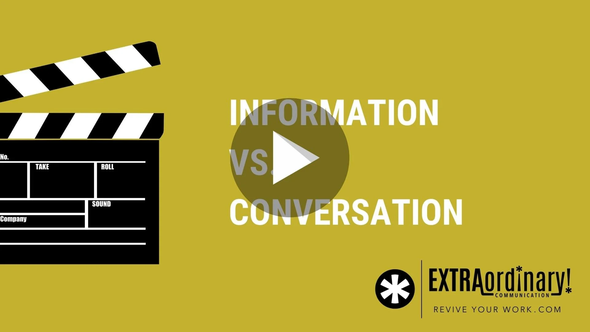Information vs. Conversation