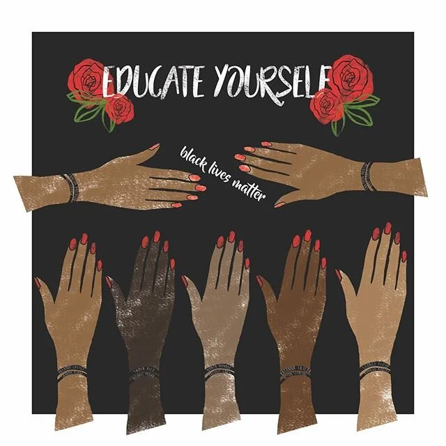 I&rsquo;m not black, but I see you 
I&rsquo;m not black, but I hear you 
I&rsquo;m not black, but I mourn with you
I&rsquo;m not black, but I will fight for you 
#blacklivesmatter 
On every wrist are two bracelets that name just some of the black Ame