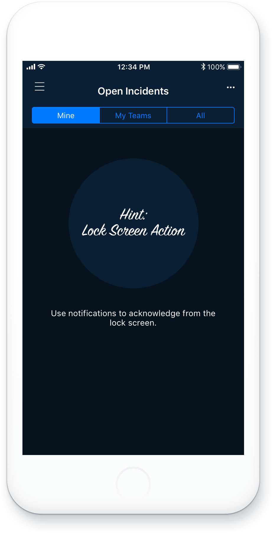 Open Incidents screen - updated design