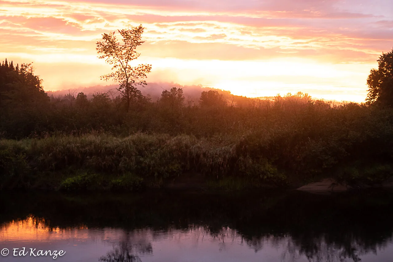 And to wrap things up, a sunset along the Saranac River