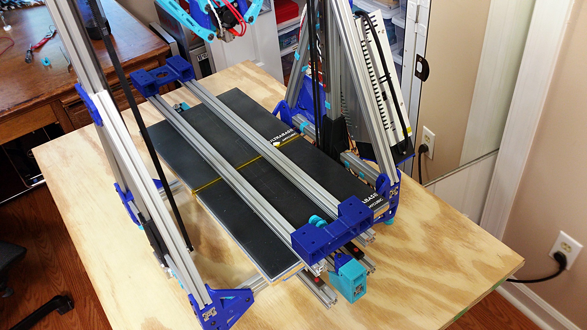 Visualizing the New Extrusions and Brackets compared to the existing Y-Axis