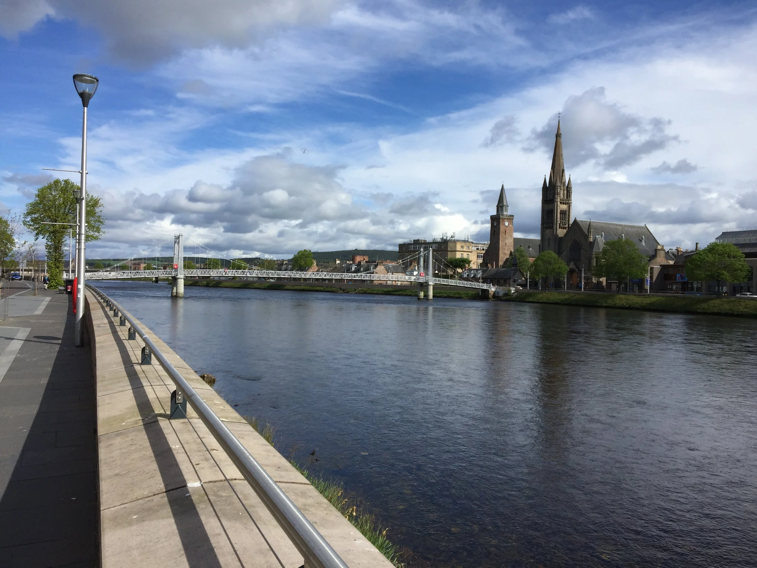 View along the canal at Inverness