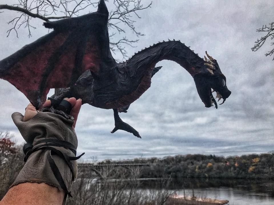 Paper mache Drogon
