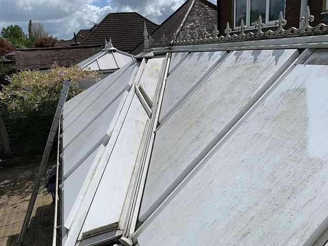// PVC roof clean for a long standing customers of ours// #windowcleaning #professional #emeraldcleaninggroup #PVCcleaning