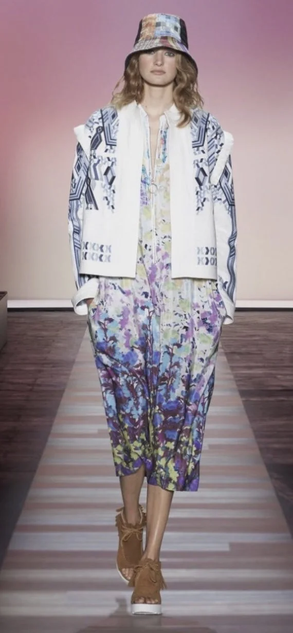 Runway image of Freddie jacket, at the center of cultural appropriation controversy.