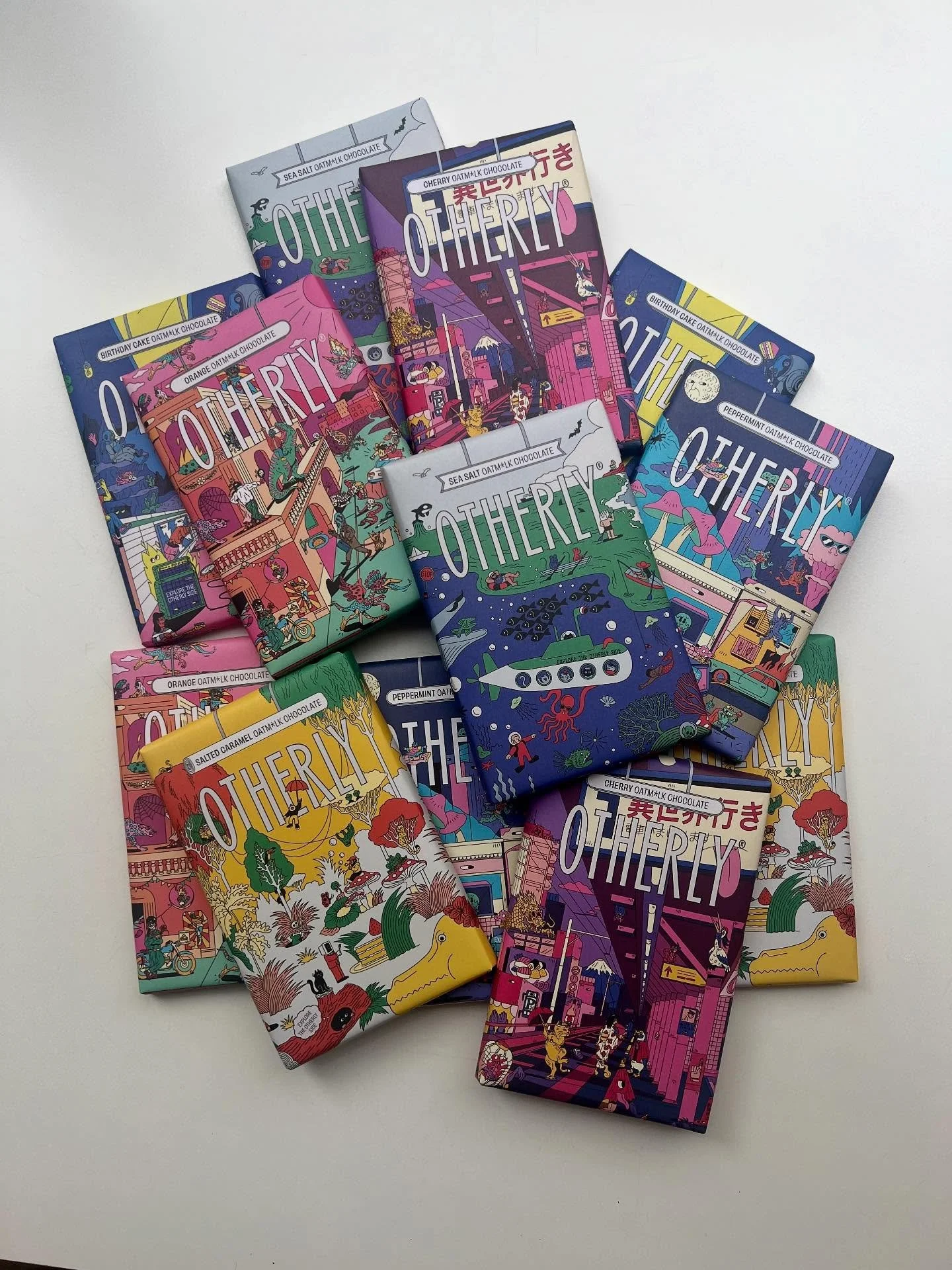 We have loads of Otherly chocolates back on our shelves!! Have you ever seen better packaging than this? Don’t think so. And all the flavours are so goooddd ๐
As well as the amazing Birthday Cake ๐ , Salted Caramel ๐ง, Cherry ๐ and Sea Salt