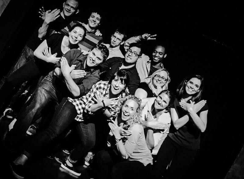 Emily Ball's Level 1 improv class with teacher, Sarah Adams. 