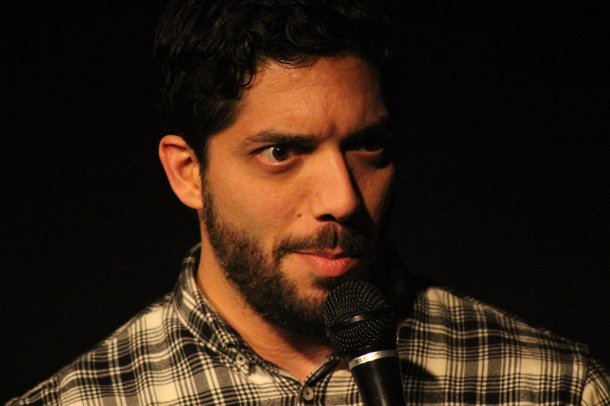 Shahyan Jahani on stage at the 2017 Dallas Comedy Festival