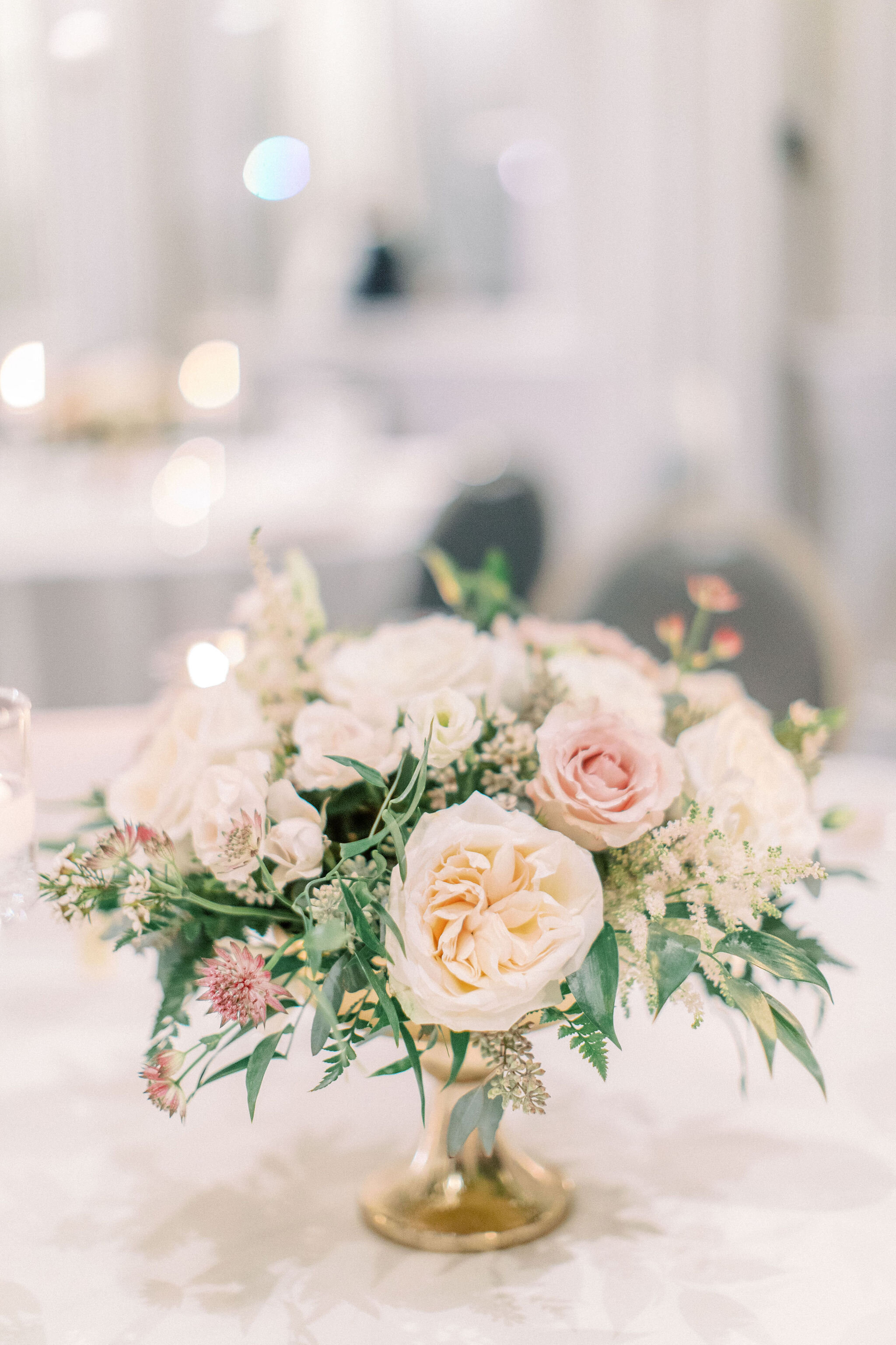 Elegant wedding centerpiece at Fairmont Palliser Hotel Wedding Calgary.jpg