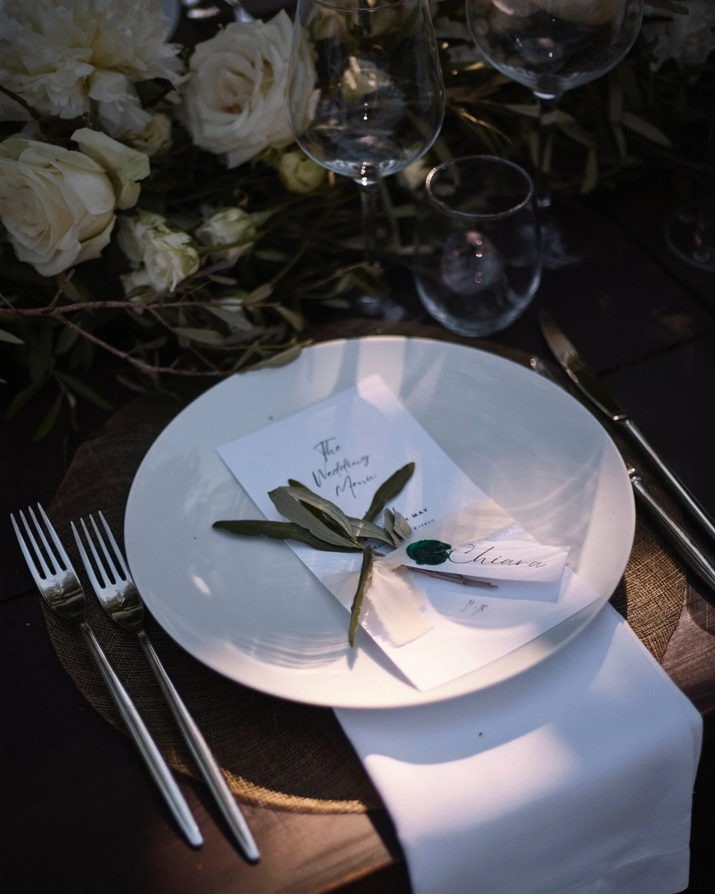 Golden hour light and perfect dinner place setting.
Thanks to the very talented @magnolia.ibiza 

Loved capturing these quieter moments for Chiara &amp; Marlon.

@chiara_velten&nbsp;@marlonator

Venue @xerecaibiza 

#ibizawedding&nbsp;
#ibizaweddingp