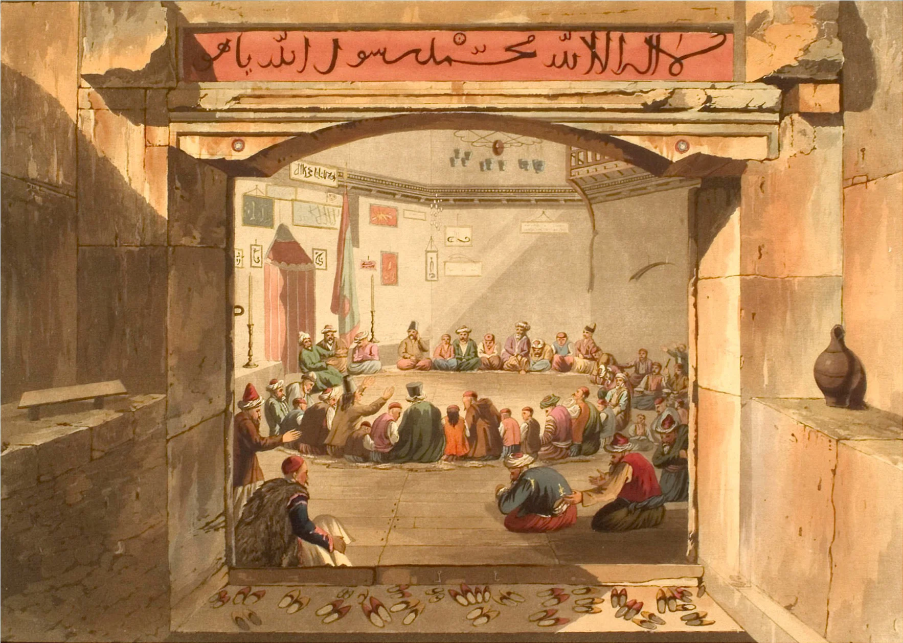 No dervth of mystics suf-saying before the Sublime Porte