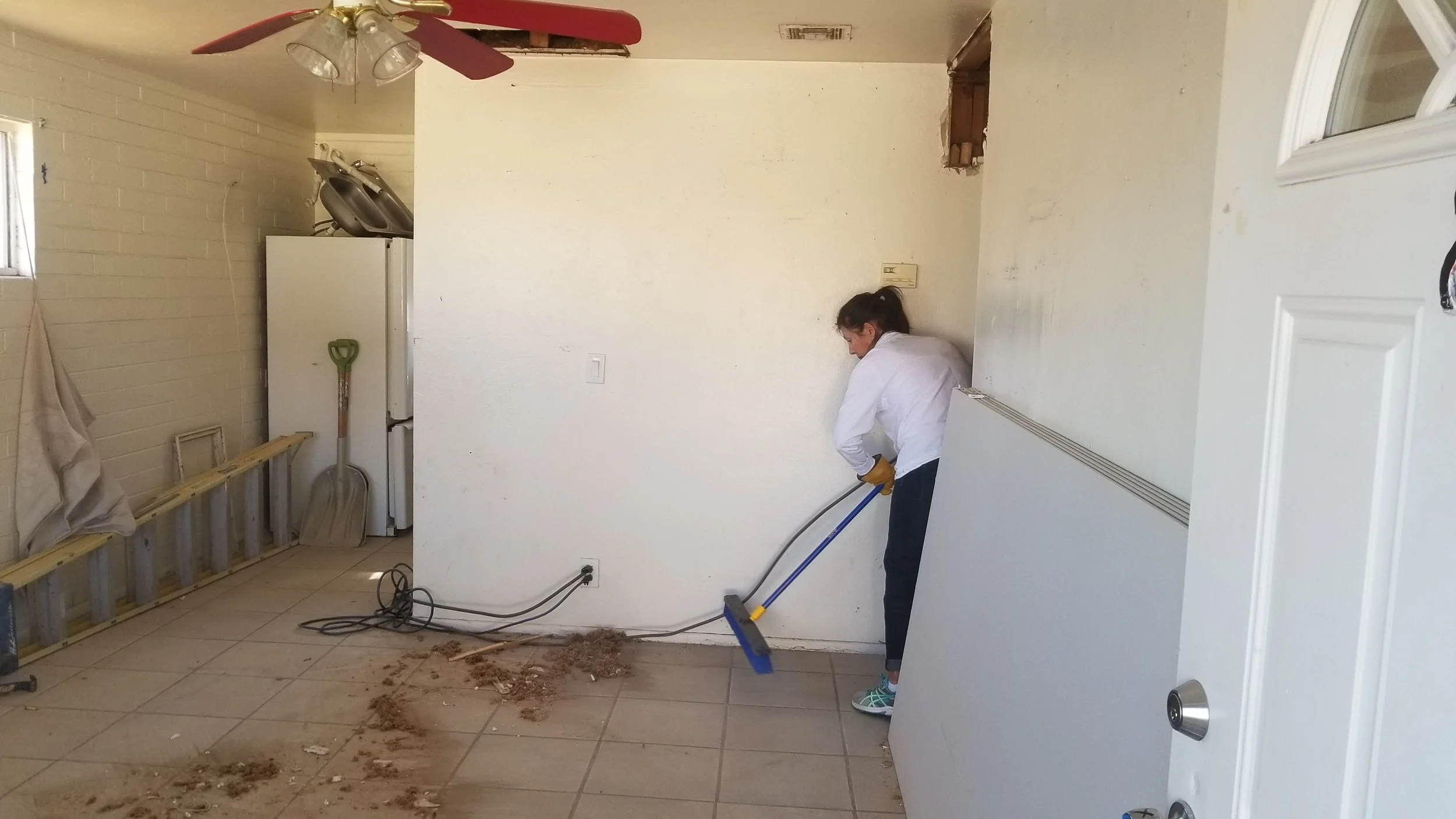 Jane said it needed to be cleaned better than we did