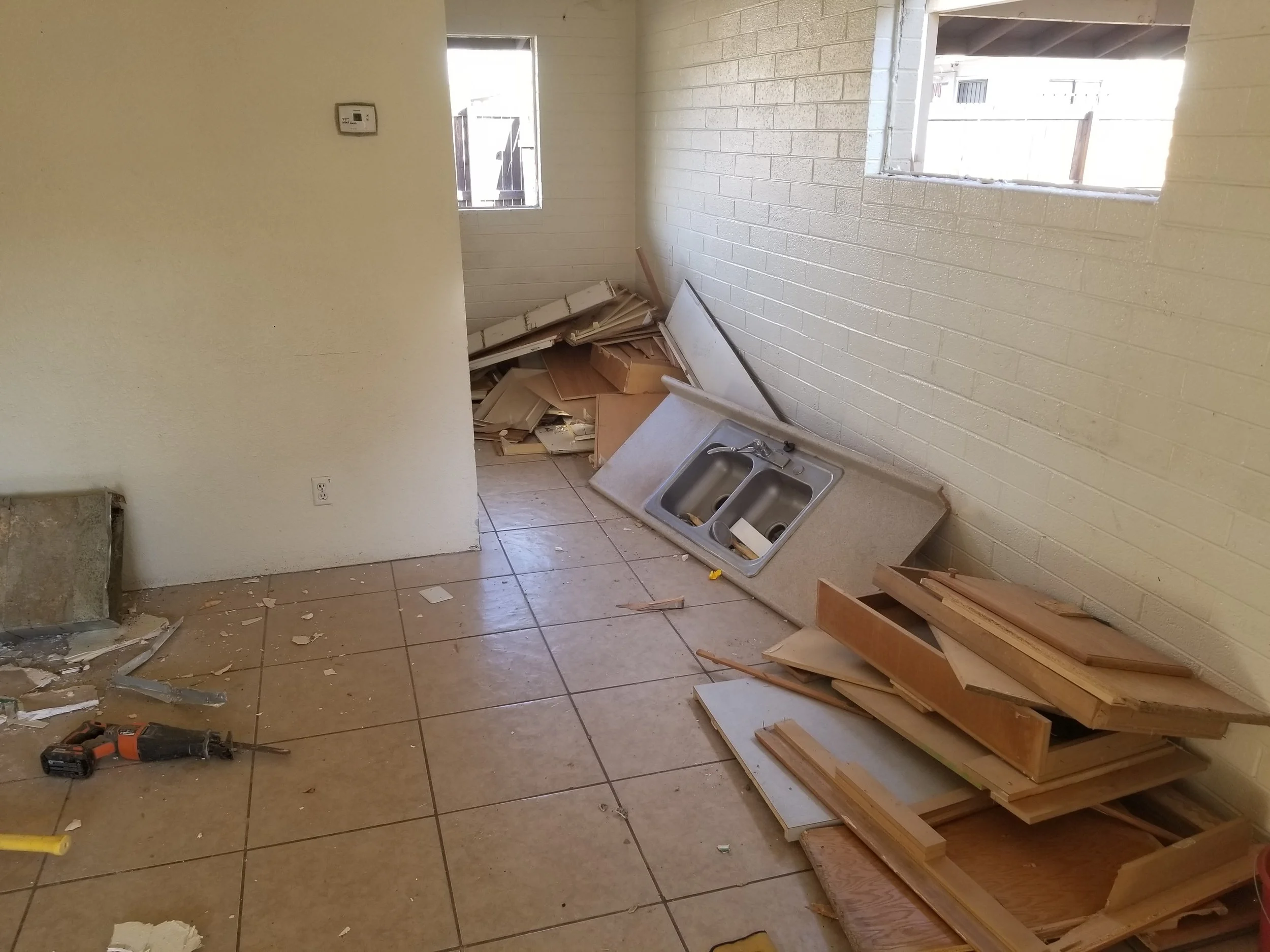 Kitchen demolition