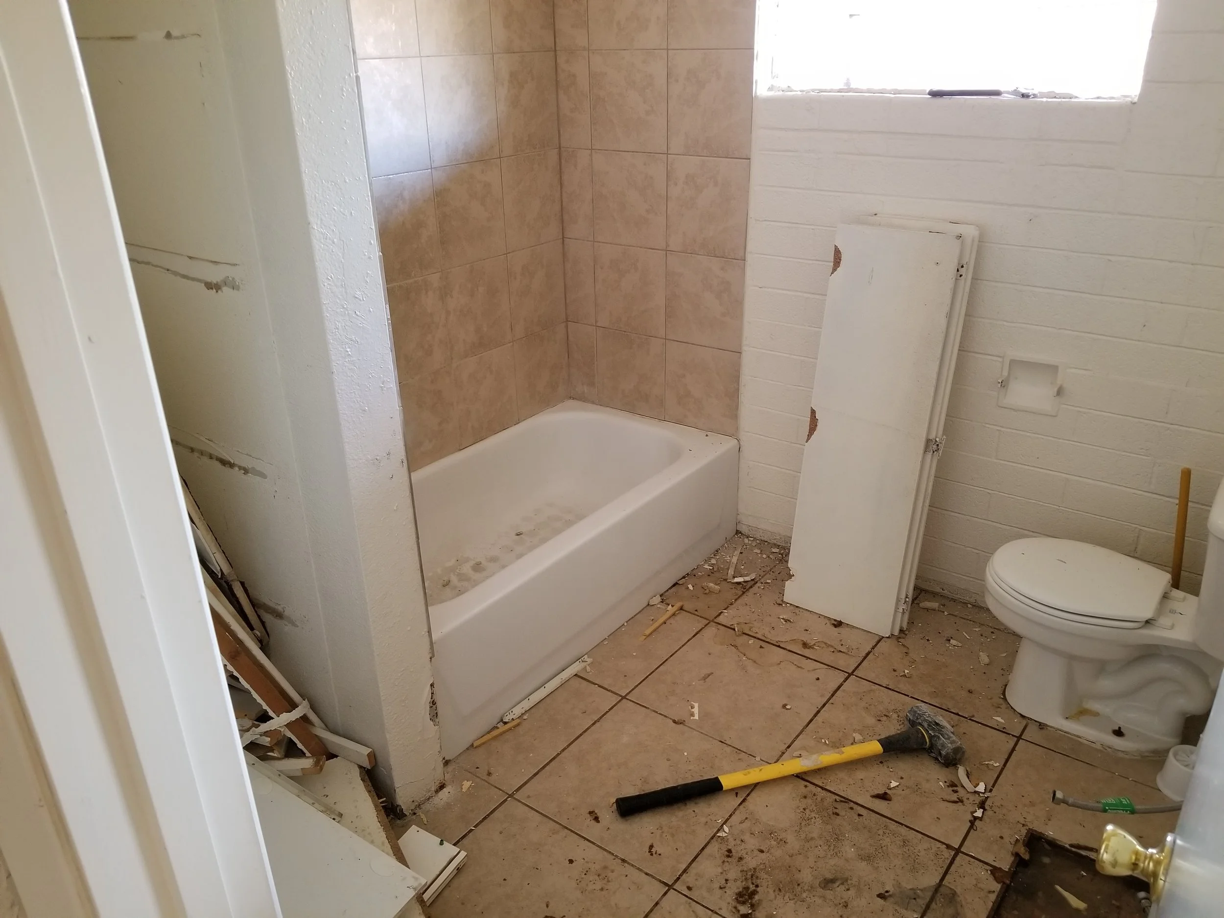 Bathroom demolition