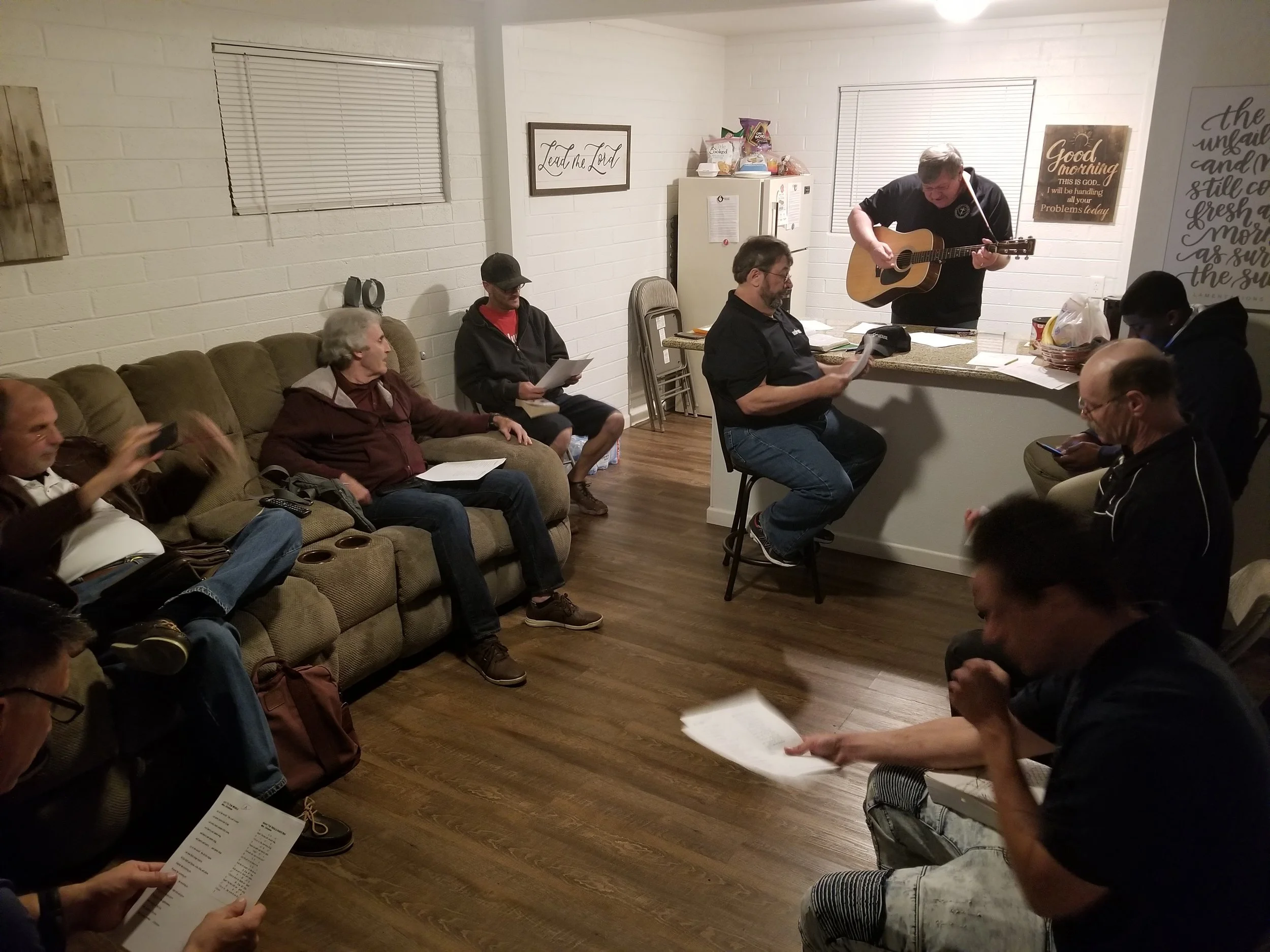 Little worship at Bible study