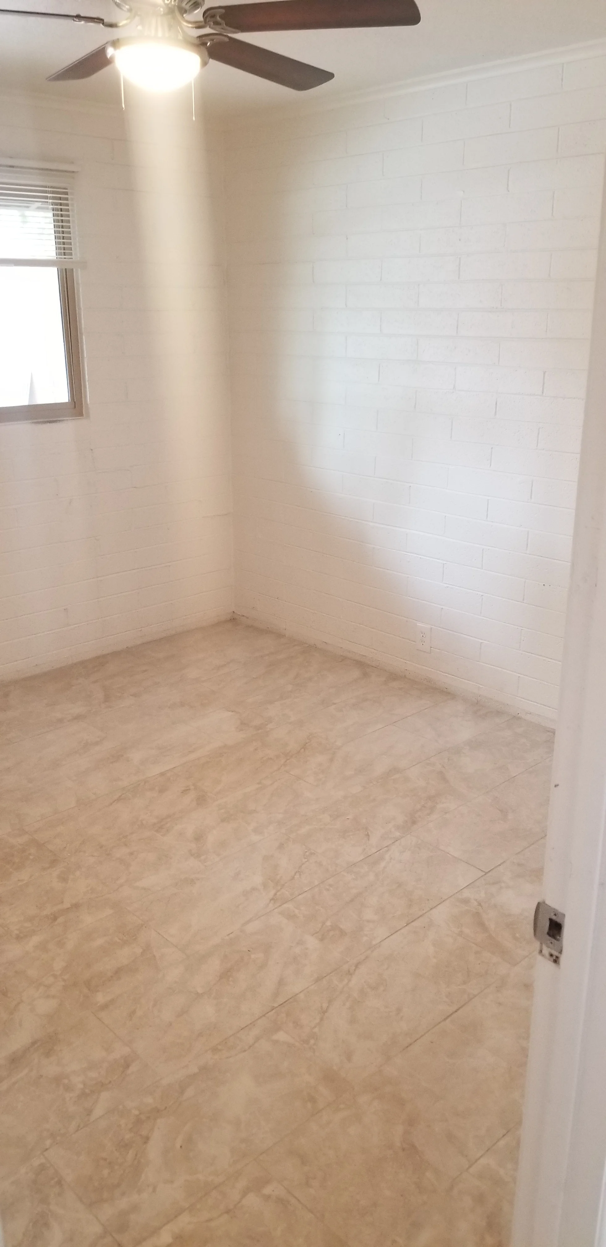 Bedroom 1 new tile floor