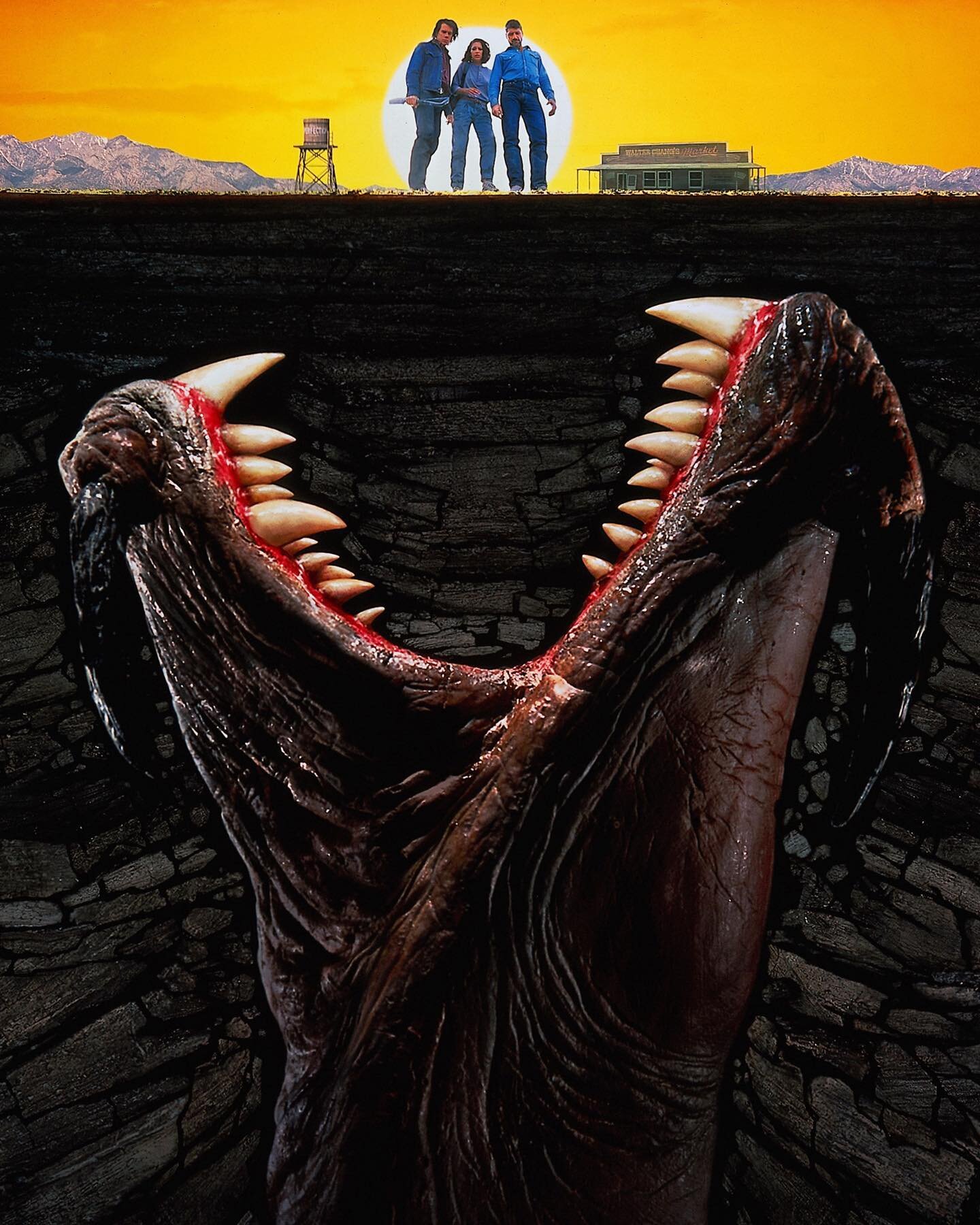 First I see magic, now I see monsters. I guess I could do worse for a random double feature. 

Ladies and gentlemen, check out my review of a solid tribute to the creature features of old, and that is Tremors.