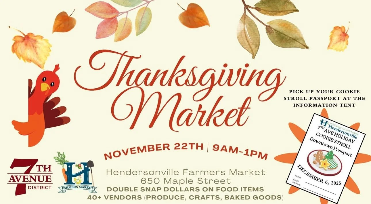 Thanksgiving Market weekend! Catch us at 8am with the Brezel Bus at the Hendersonville Farmers Market.
Then head over to UBC when doors open at 9 for our Jalape&ntilde;o Cheddar Farmhouse Pain du Jour&mdash;available in-store only!