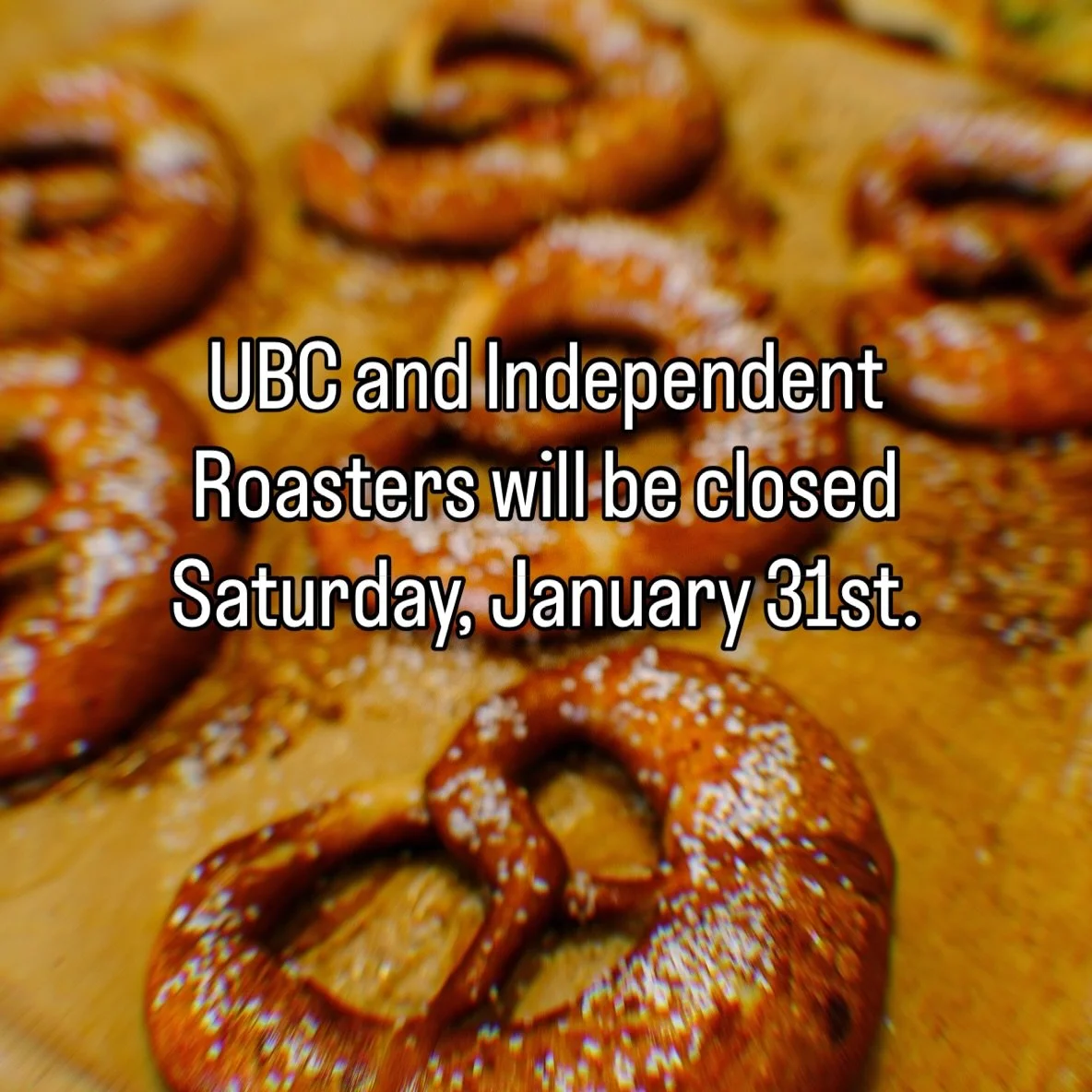 Hi friends,

With more snow in the forecast, we&rsquo;re making the call early again this week.

To keep everyone safe, we&rsquo;ll be closed on Saturday. With how bread production and staffing work, we have to make these decisions based on the forec