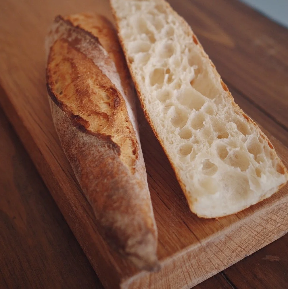 A crusty baguette for your cheese board, a rustic country loaf for breakfast toast, a few Brezels just because&mdash;you can never have too much good bread.

We bake fresh every day! We're open today 9am - 2pm.