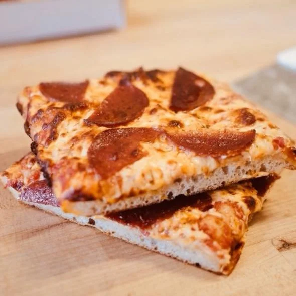 Our focaccia pizzas areready for your weekend plans. These beauties are baked on our signature olive oil&ndash;rich dough and come loaded with flavor.

This week&rsquo;s lineup includes:
&ndash; Classic
&ndash; Pepperoni
&ndash; The Walter (sweet oni