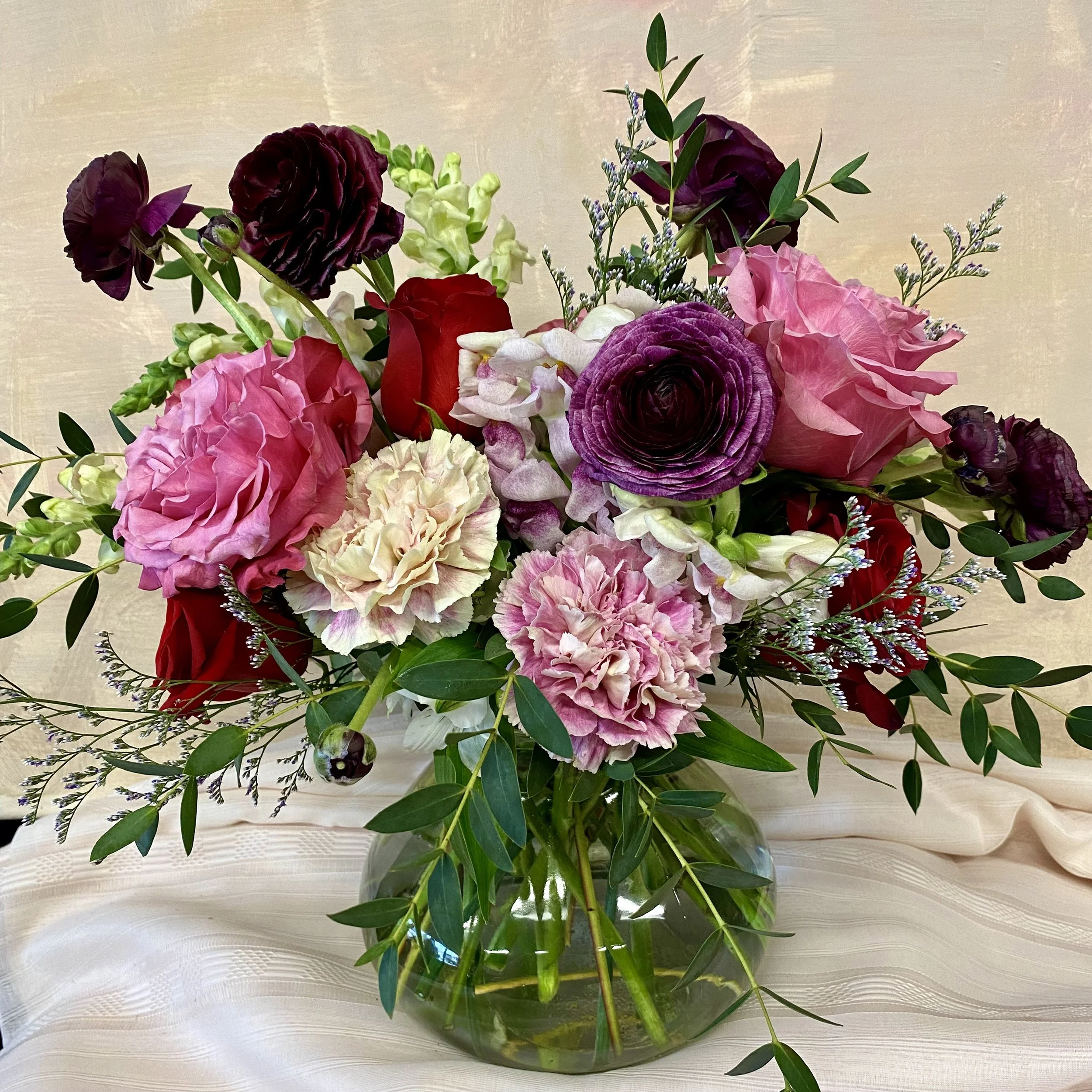 Valentine's Day flowers available for pickup or Indianapolis and Carmel delivery