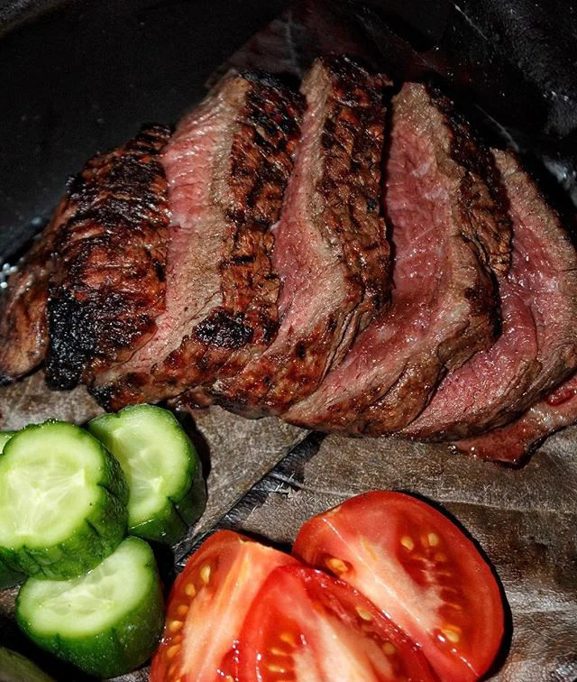 wagyu sirloin |🥩| truffle salt, seared wagyu, ponzu sauce | #themiamimenu #azabumiami