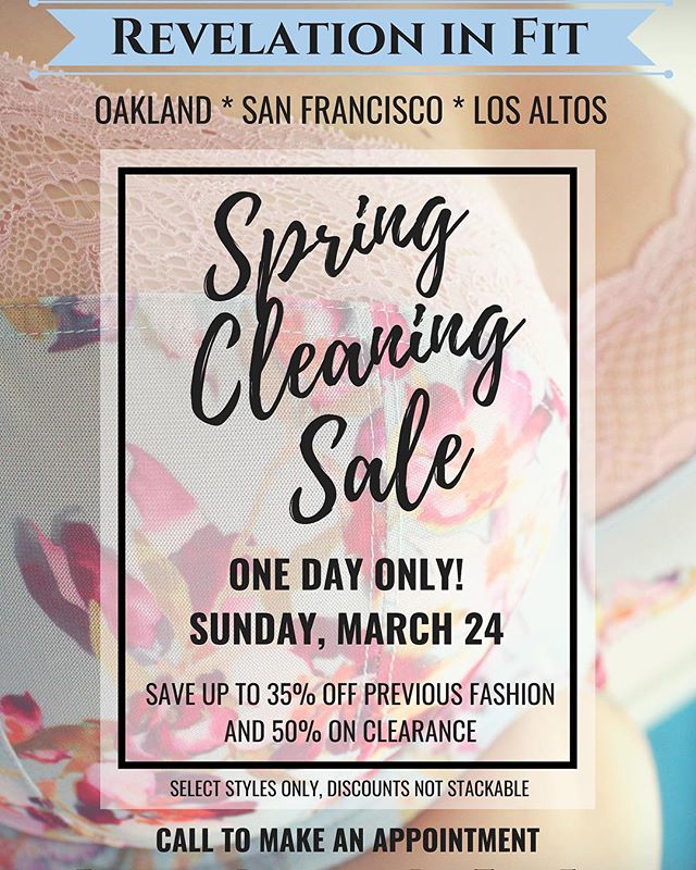 This Sunday, March 24th, is our annual Spring Cleaning Sale!!! One day only, across all three of our locations, enjoy 35% off previous fashion styles and 50% off the original price of any clearance items! Call today to book your appointment, because 