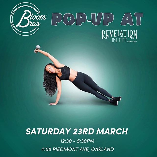 Back by popular demand! Join us this Saturday at our favorite Oakland lingerie store @revelationinfit_oak 
Come down for a bra fitting and your chance to purchase a Bloom Bra

#oakland #bayarea #curvy #curvyandfit #bodypositive #plussizefashion #plus