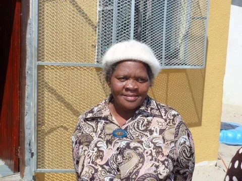 Kate Ncisana outside her home in Khayelitsha: "If I had known what South Africa would become I would not have fought so hard against apartheid"