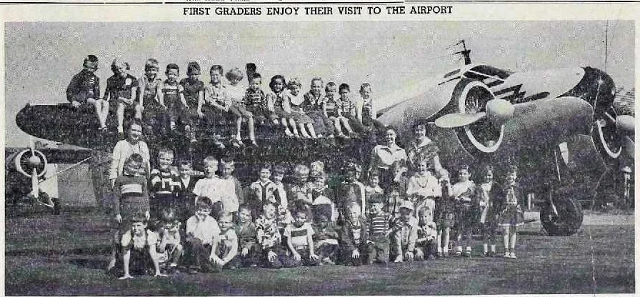 East Hampton First Graders Visit the Airport