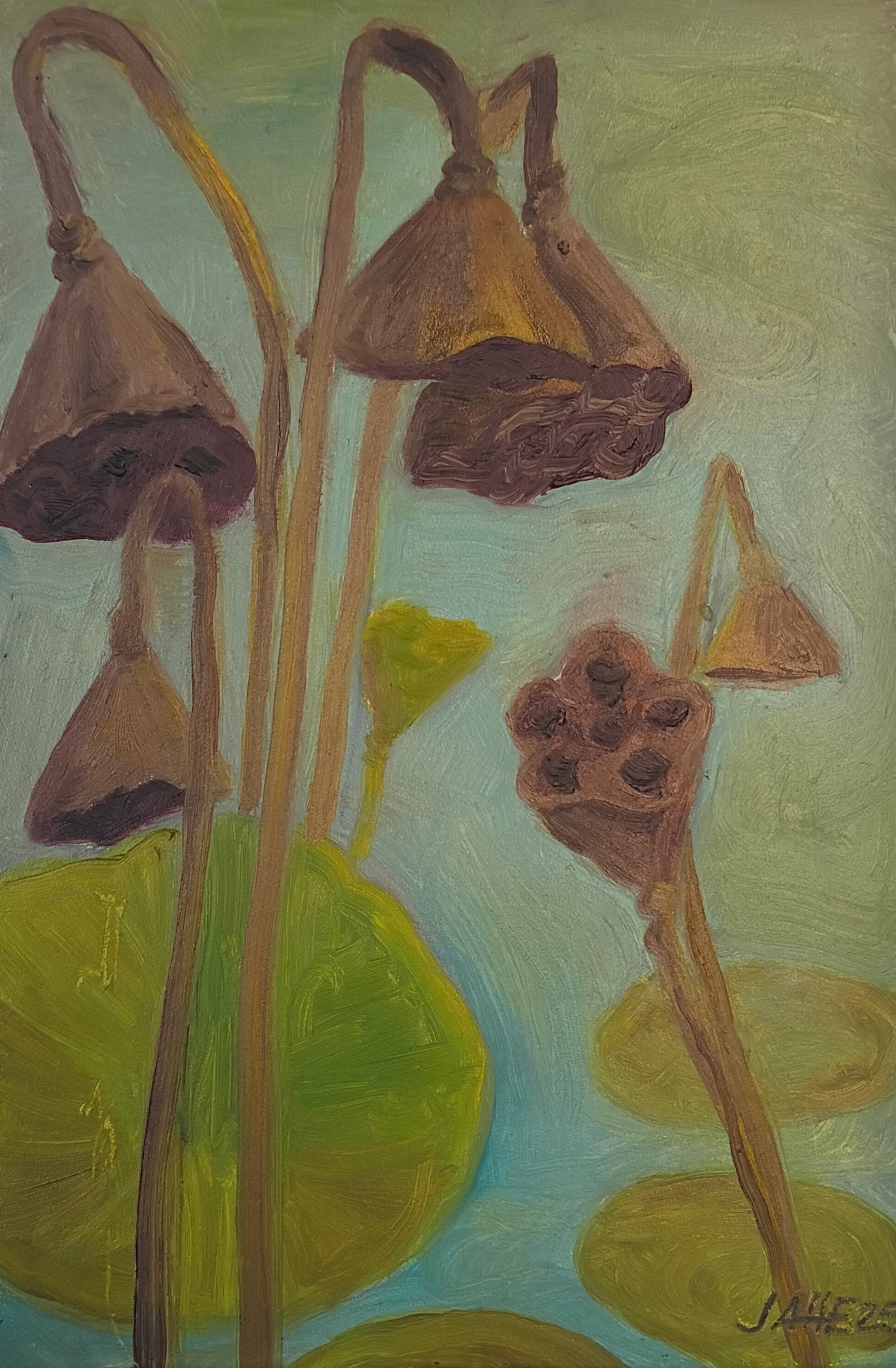 plein air lotus pods.jpg