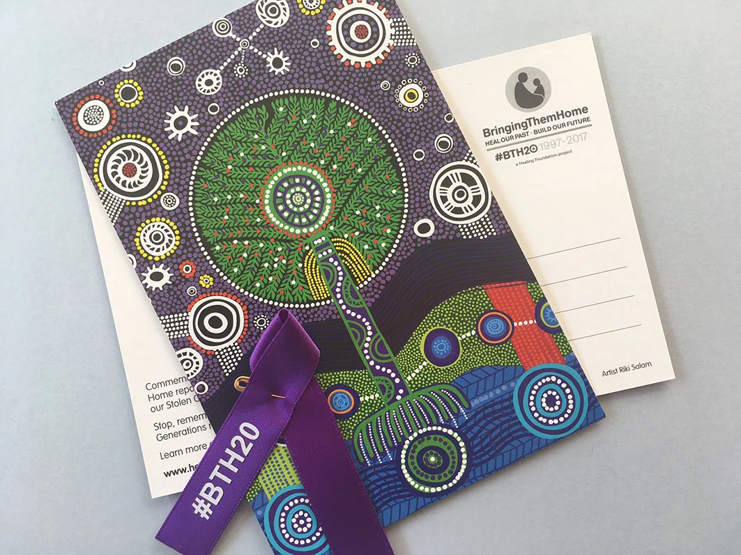 Healing Foundation Bringing Them Home artwork 'Healing Country', Riki Salam.