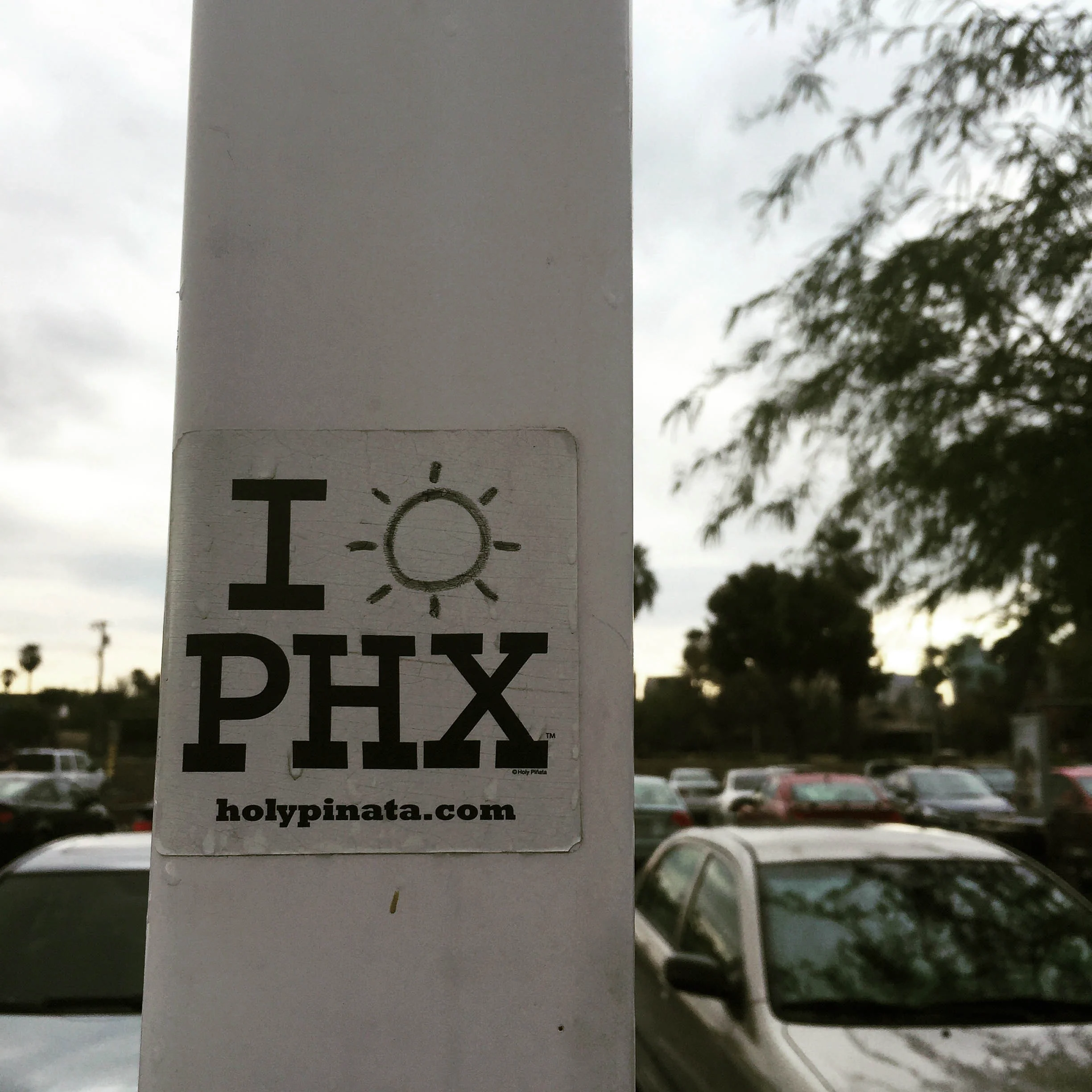  An apropos sticker on a Phoenix light post.&nbsp; 