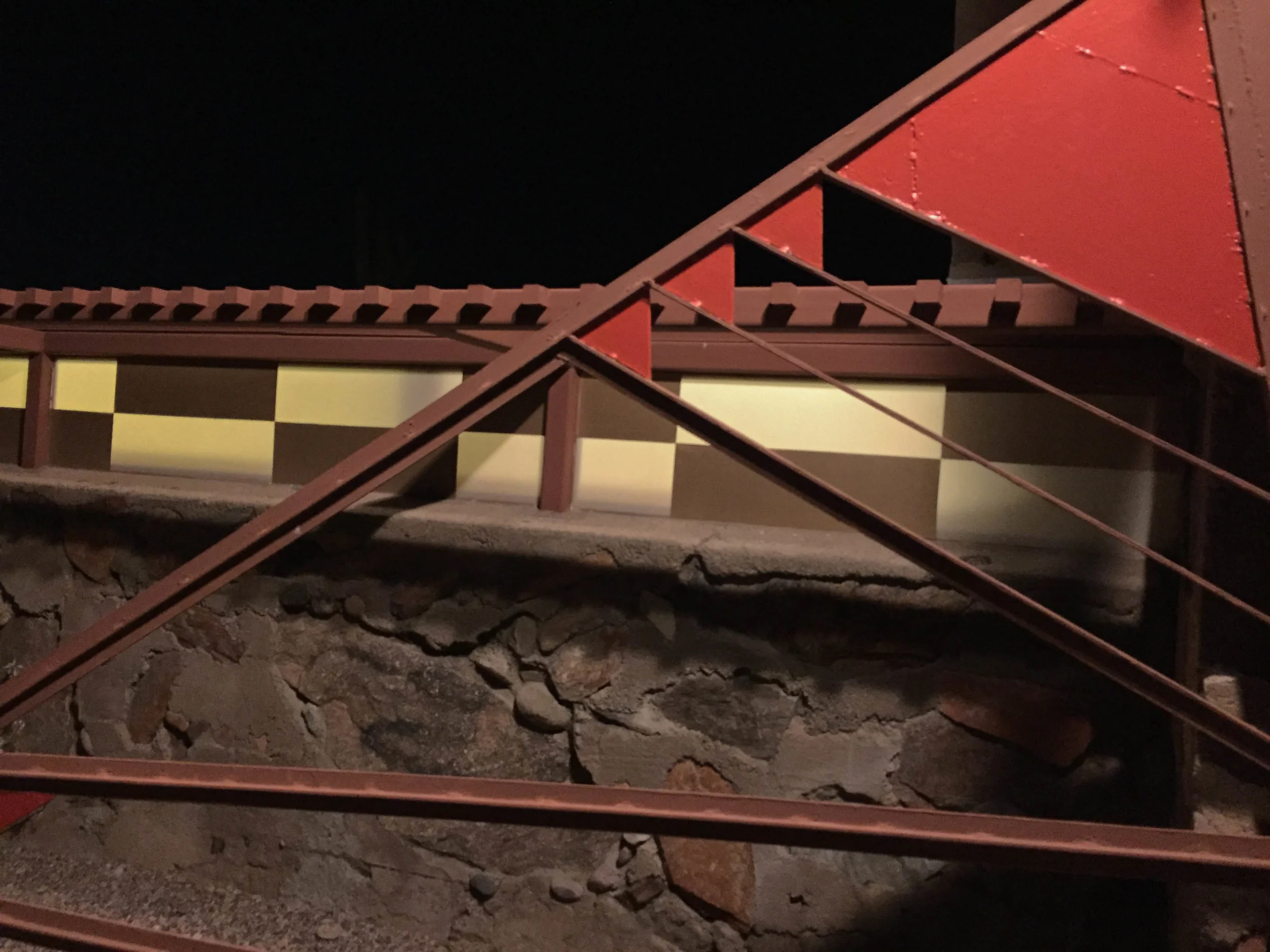  Triangles abound at Frank Lloyd Wright's Taliesin West.&nbsp; 