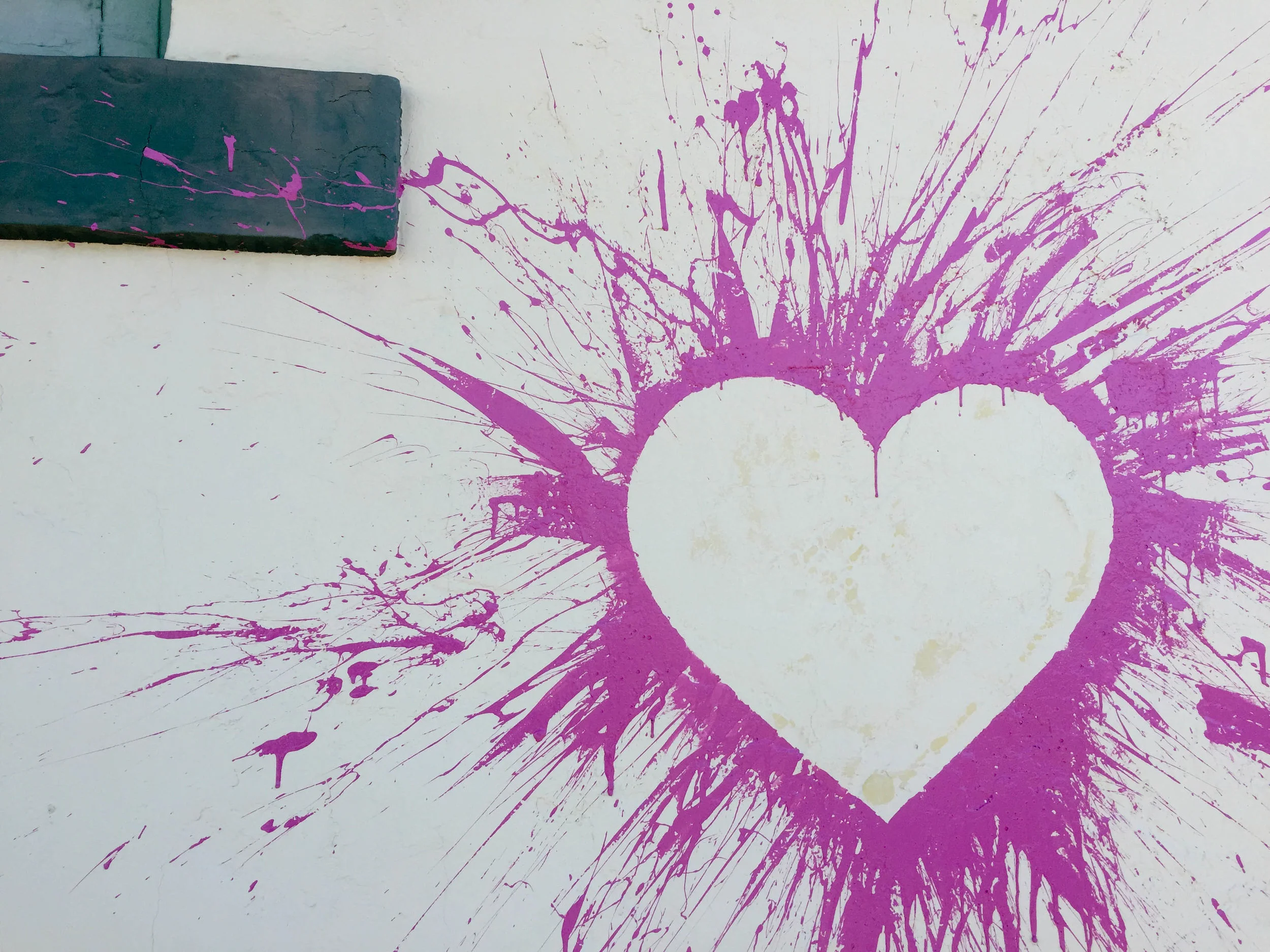 A colorful splash of graffiti in Phoenix's Roosevelt Row arts district. 